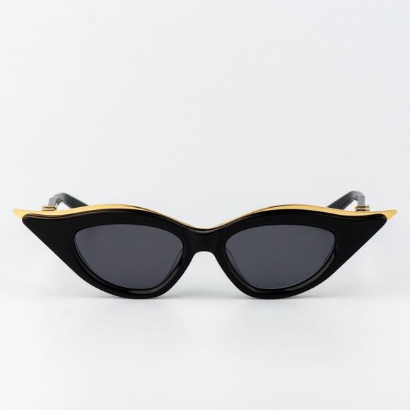 Valentino Women Sunglasses Black Gold Grey Cat Eye V-GOLDCUT - I VLS-114A 49 main image 7